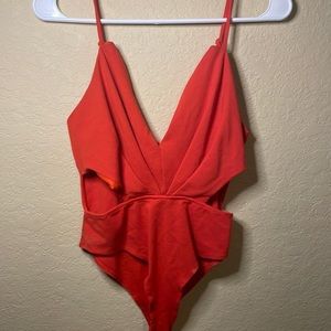 Fashion Nova Red Bodysuit